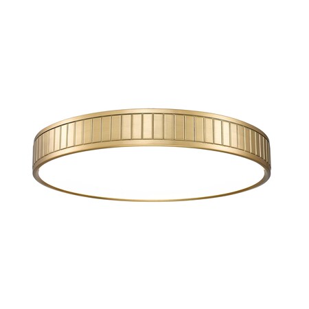 Z-Lite Madison Flush Mount, 1-Light, 20.5 In.W x 3 In.H, Modern Gold/Frosted 1005F20-MGLD-LED